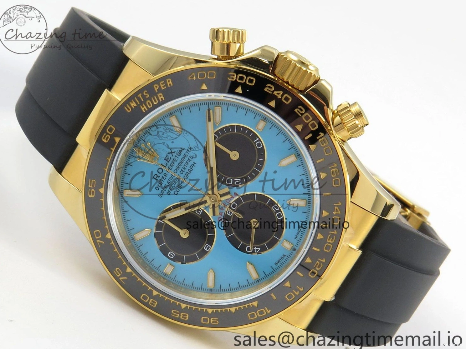 0408 Daytona 126518 QF 1:1 Best Edition Tiffany Turquoise Blue Dial Sticks Markers on Oysterflex Strap SH4131 V6（Gain Weight） Versatile 106